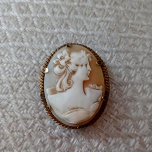 Vintage cameo brooch